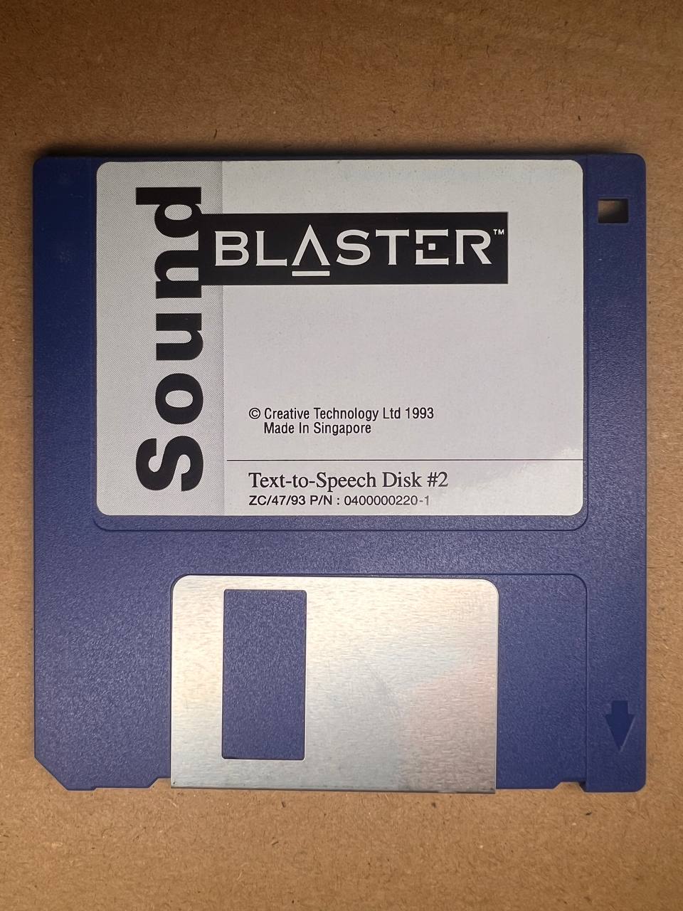 Sound Blaster Text-to-Speech Disk #2, Creative Technology 1993